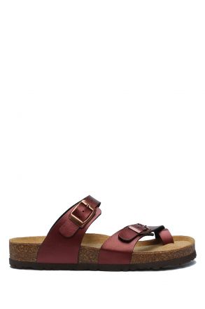 K10261SK Kifidis Soft Step Kadın Mantar Terlik 36-41 Koyu Bordo - 022