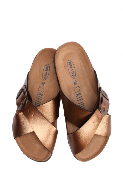 K10265SK Kifidis Kadın Mantar Terlik 36-41 Bronz - 020