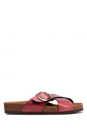 K10265SK Kifidis Kadın Mantar Terlik 36-41 Koyu Bordo - 022