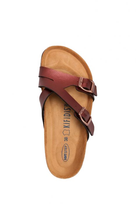 K10266SK Kifidis Soft Step Kadın Mantar Terlik 36-41 Koyu Bordo - 022