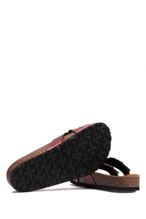 K10266SK Kifidis Soft Step Kadın Mantar Terlik 36-41 Koyu Bordo - 022