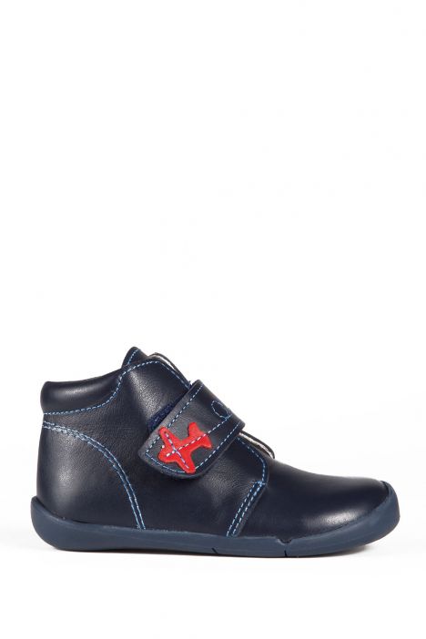 K131 Kifidis-Kids İlk Adım Erkek Çocuk Deri Ayakkabı 20-25 Lacivert / Navy