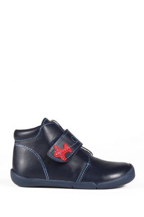 K131 Kifidis-Kids İlk Adım Erkek Çocuk Deri Ayakkabı 20-25 Lacivert / Navy