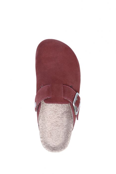 K13740SK Kifidis Soft Step Kadın Süet Deri Sabo Mantar Terlik 36-41 Pembe/Rosa Antico