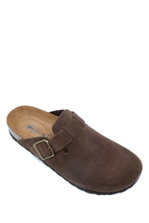 K13789SD Kifidis Soft Step Kadın Süet Deri Sabo Mantar Terlik 36-41 Kahverengi/Brown