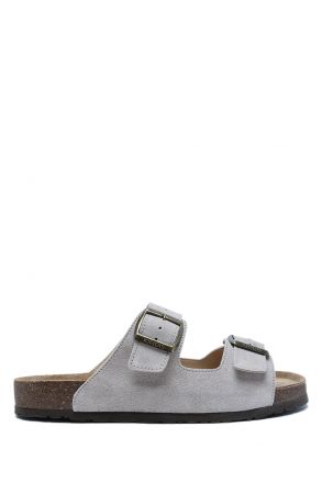 K14450SD Kifidis Soft Step Erkek Süet Mantar Terlik 41-46 Kum Süet Deri