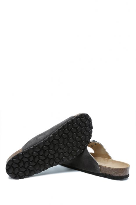 K14942 Kifidis Soft Step Erkek Çift Bantlı Mantar Terlik 41-46 Anthracite/Antrasit