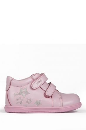K151 Kifidis-Kids İlk Adım Kız Çocuk Deri Ayakkabı 21-26 Pembe / Pink