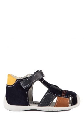 K171 Kifidis-Kids İlk Adım Erkek Çocuk Nubuk Ayakkabı 20-23 Lacivert Süet / Navy Blue Suede