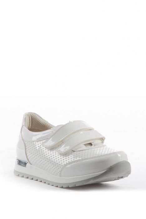 K22B Kifidis Kids Gloss Çocuk Spor Ayakkabı 22-26 Beyaz / White