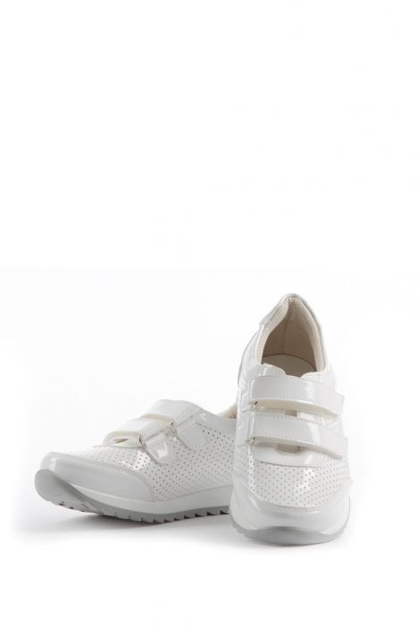 K22B Kifidis Kids Gloss Çocuk Spor Ayakkabı 22-26 Beyaz / White