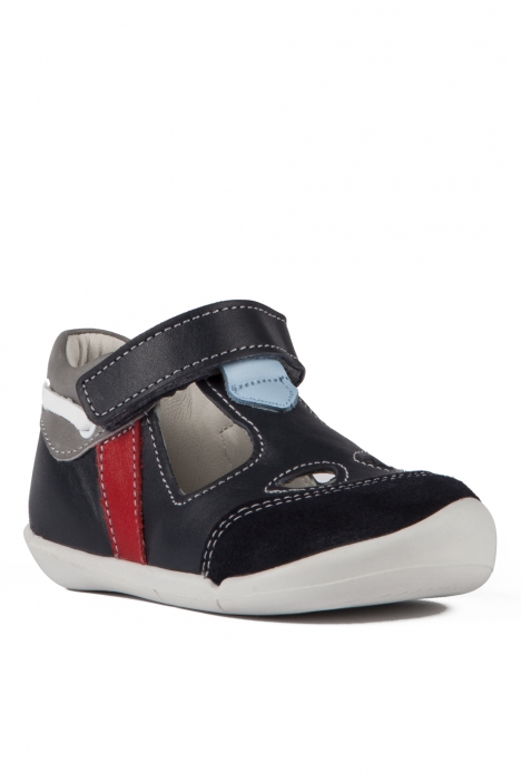 K300 Kifidis-Kids İlk Adım Unisex Çocuk Deri Ayakkabı 19-24 LACİVERT