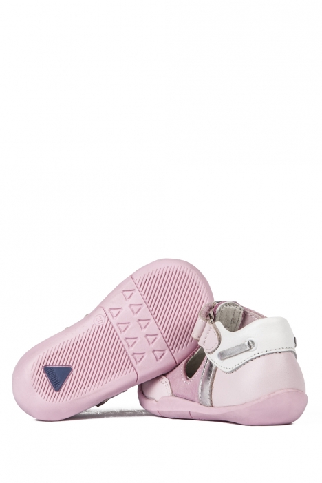 K300 Kifidis-Kids İlk Adım Unisex Çocuk Deri Ayakkabı 19-24 Pembe / Pink
