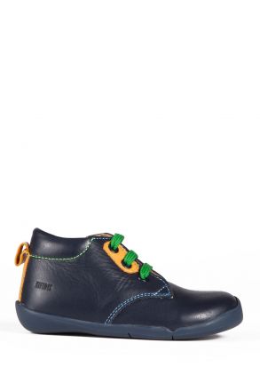 K311 Kifidis-Kids İlk Adım Unisex Çocuk Deri Ayakkabı 20-25 Lacivert / Navy