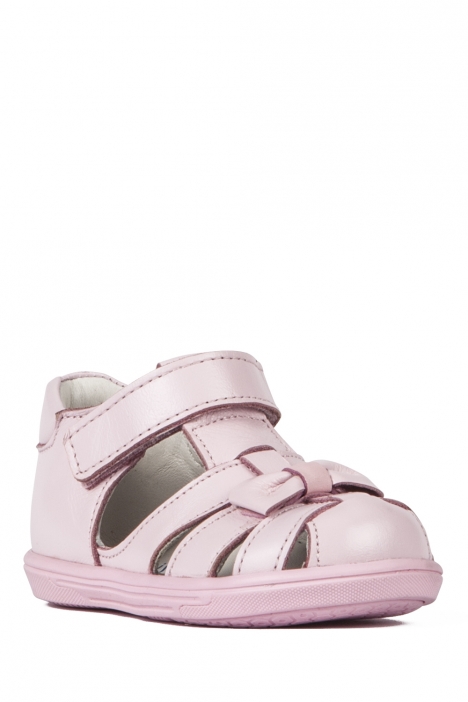 K320 Kifidis-Kids İlk Adım Kız Çocuk Deri Ayakkabı 19-24 Pembe / Pink