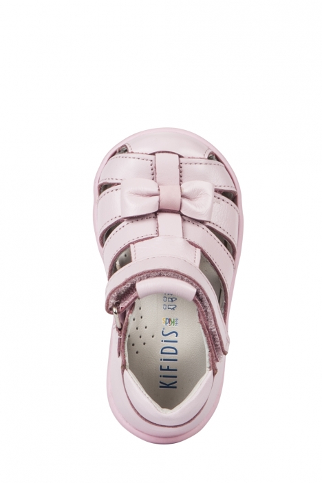 K320 Kifidis-Kids İlk Adım Kız Çocuk Deri Ayakkabı 19-24 Pembe / Pink