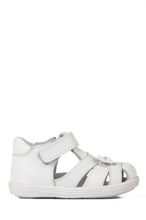 K320 Kifidis-Kids İlk Adım Kız Çocuk Deri Ayakkabı 19-24 Beyaz / White