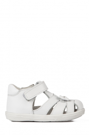 K320 Kifidis-Kids İlk Adım Kız Çocuk Deri Ayakkabı 19-24 Beyaz / White
