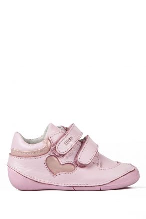 K350 Kifidis-Kids Kız Bebek Deri Ayakkabı 18-22 Pembe / Pink