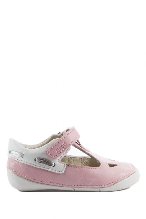 K410 Kifidis-Kids Unisex Bebek Deri Ayakkabı18-22 Pembe / Pink