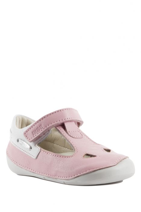 K410 Kifidis-Kids Unisex Bebek Deri Ayakkabı18-22 Pembe / Pink