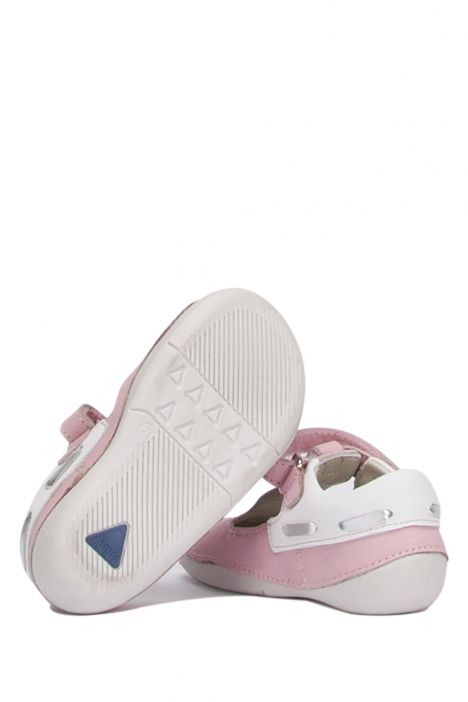 K410 Kifidis-Kids Unisex Bebek Deri Ayakkabı18-22 Pembe / Pink