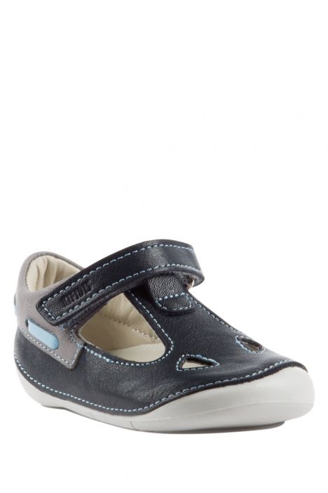 K410 Kifidis-Kids Unisex Bebek Deri Ayakkabı18-22 LACİVERT