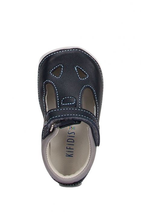 K410 Kifidis-Kids Unisex Bebek Deri Ayakkabı18-22 LACİVERT