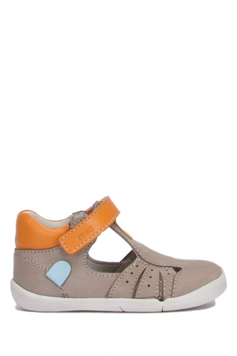 K510 Kifidis-Kids İlk Adım Unisex Çocuk Nubuk Ayakkabı19-24 Kum Nubuk