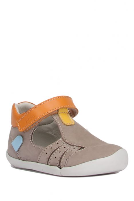 K510 Kifidis-Kids İlk Adım Unisex Çocuk Nubuk Ayakkabı19-24 Kum Nubuk