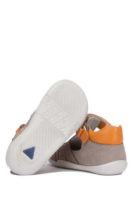 K510 Kifidis-Kids İlk Adım Unisex Çocuk Nubuk Ayakkabı19-24 Kum Nubuk