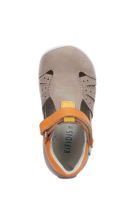 K510 Kifidis-Kids İlk Adım Unisex Çocuk Nubuk Ayakkabı19-24 Kum Nubuk