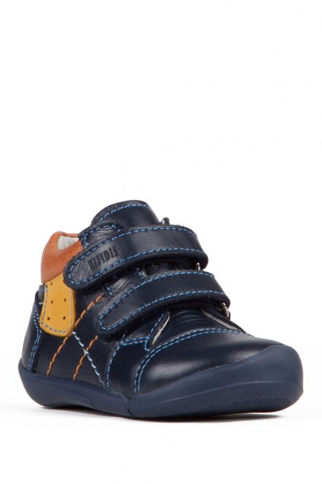 K531 Kifidis-Kids İlk Adım Unisex Çocuk Deri Ayakkabı 19-25 Lacivert / Navy