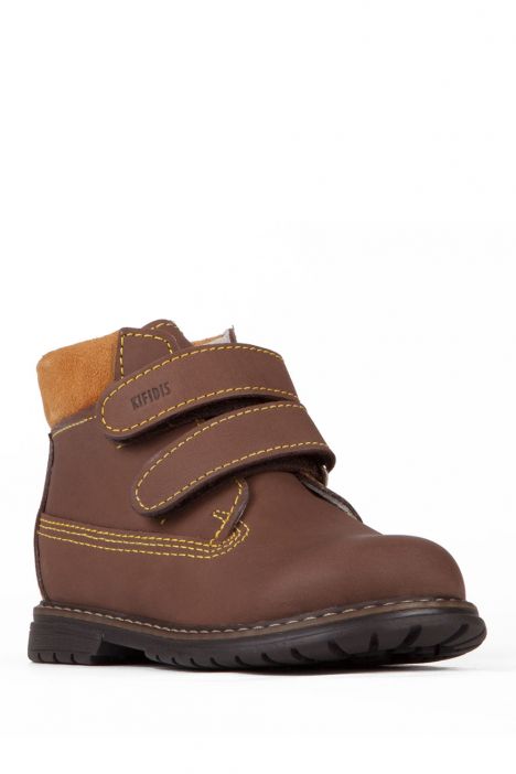 K551 Kifidis-Kids Unisex Çocuk Bot 25-30 Nubuk Kahverengi / Nubuck Brown
