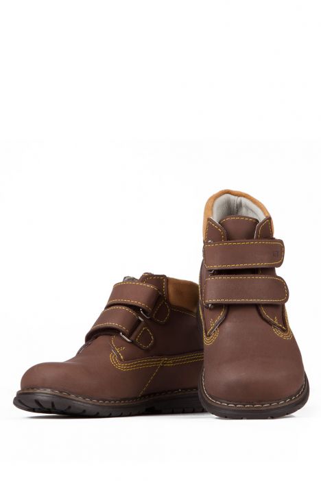 K551 Kifidis-Kids Unisex Çocuk Bot 25-30 Nubuk Kahverengi / Nubuck Brown