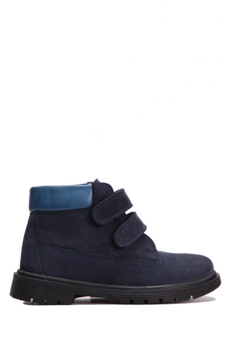 K551 Kifidis-Kids Unisex Çocuk Bot 25-30 Lacivert Nubuk