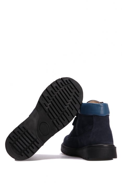 K551 Kifidis-Kids Unisex Çocuk Bot 25-30 Lacivert Nubuk