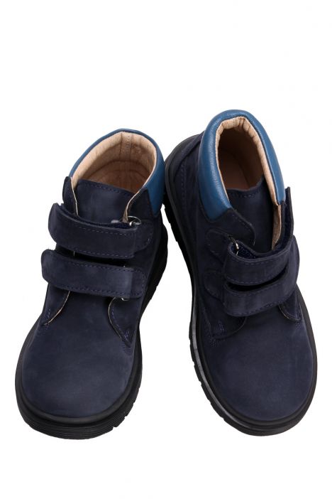 K551 Kifidis-Kids Unisex Çocuk Bot 25-30 Lacivert Nubuk