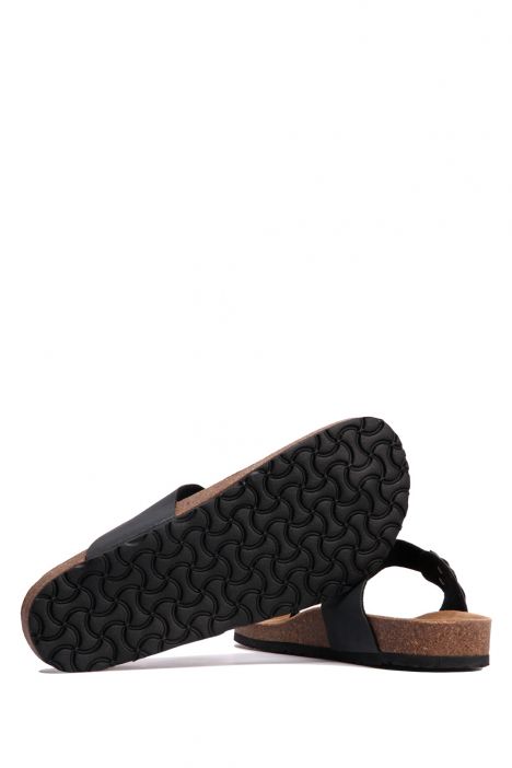 K760SE Kifidis Soft Step Erkek Parmak Arası Mantar Terlik 40-46 Mat Siyah - 006