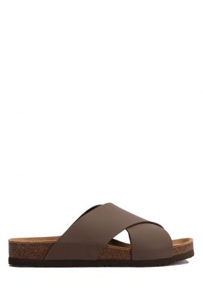 K761SE Kifidis Soft Step Erkek Mantar Terlik 40-46 Koyu Vizon - 010