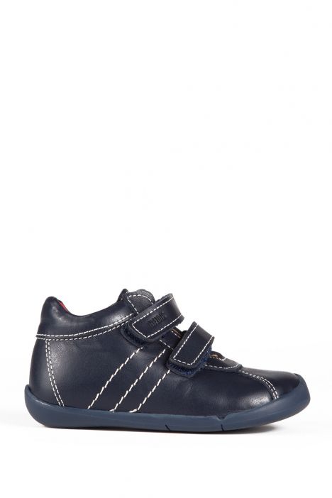 K821 Kifidis-Kids İlk Adım Unisex Çocuk Deri Ayakkabı 19-25 Lacivert / Navy