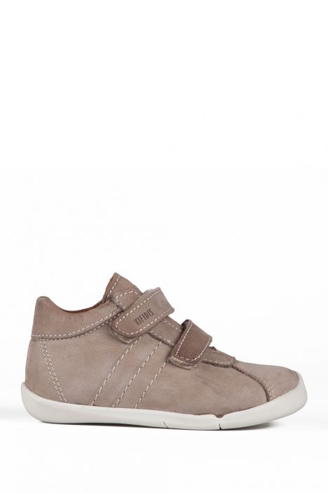 K821 Kifidis-Kids İlk Adım Unisex Çocuk Deri Ayakkabı 19-25 VIZON NUBUK