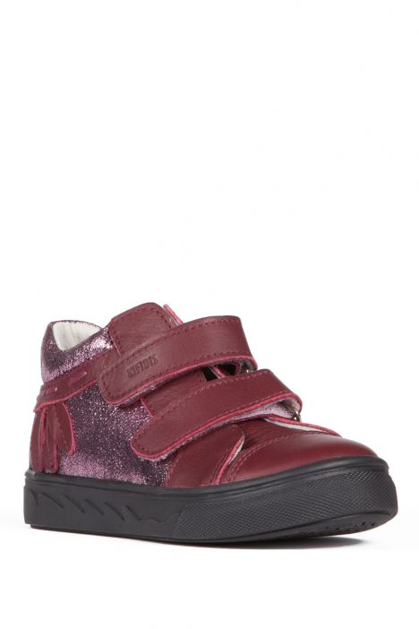 K851 Kifidis-Kids Kız Çocuk Deri Ayakkabı 25-30 BORDO