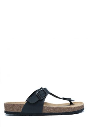 K8871SK Kifidis Soft Step Kadın Parmak Arası Mantar Terlik 36-41 Siyah - 001