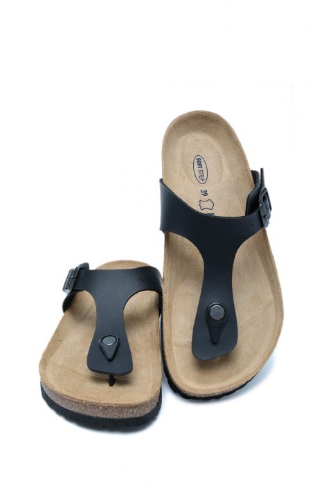 K8871SK Kifidis Soft Step Kadın Parmak Arası Mantar Terlik 36-41 Siyah - 001