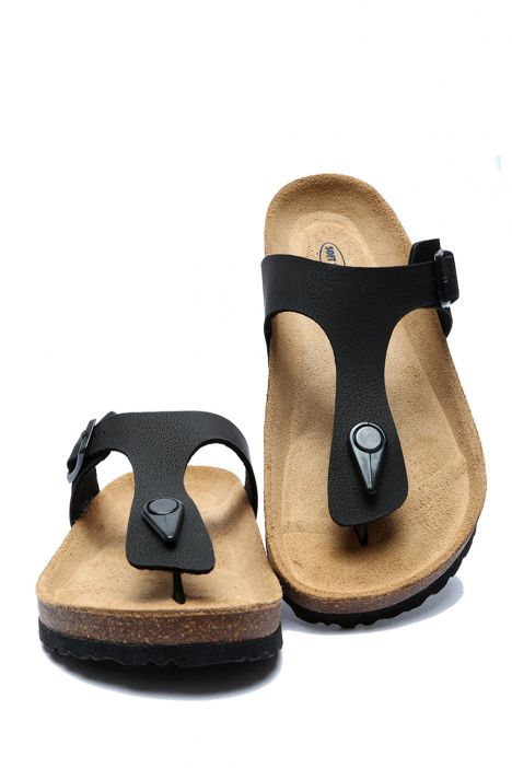 K8871SK Kifidis Soft Step Kadın Parmak Arası Mantar Terlik 36-41 Mat Siyah - 006