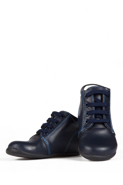 K90 Kifidis-Kids İlk Adım Unisex Çocuk Deri Ayakkabı19-24 Lacivert / Navy