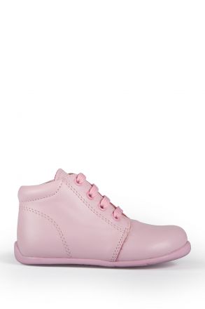 K90 Kifidis-Kids İlk Adım Unisex Çocuk Deri Ayakkabı19-24 Pembe / Pink