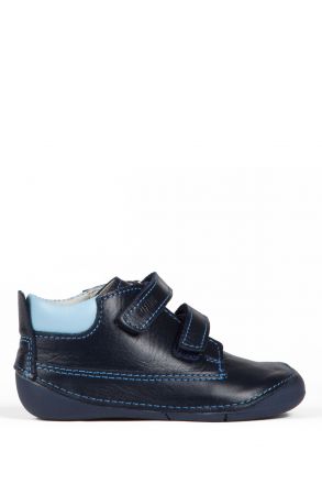 K910 Kifidis-Kids Erkek Bebek Deri Ayakkabı 18-22 Lacivert / Navy