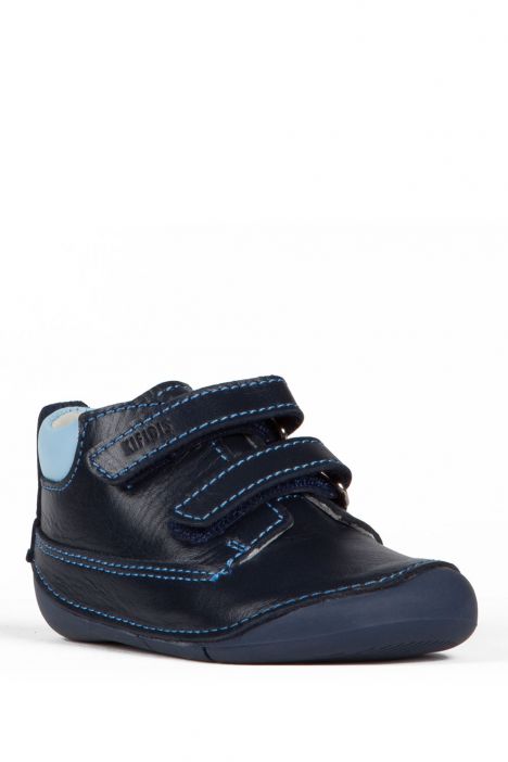K910 Kifidis-Kids Erkek Bebek Deri Ayakkabı 18-22 Lacivert / Navy